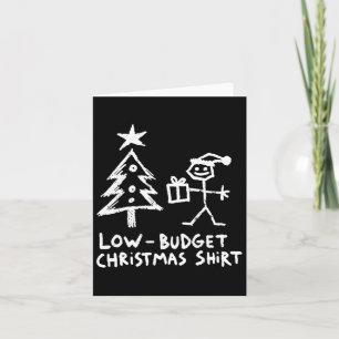 Low-budget Fun Christmas Elf Xmas Matching Christm Card