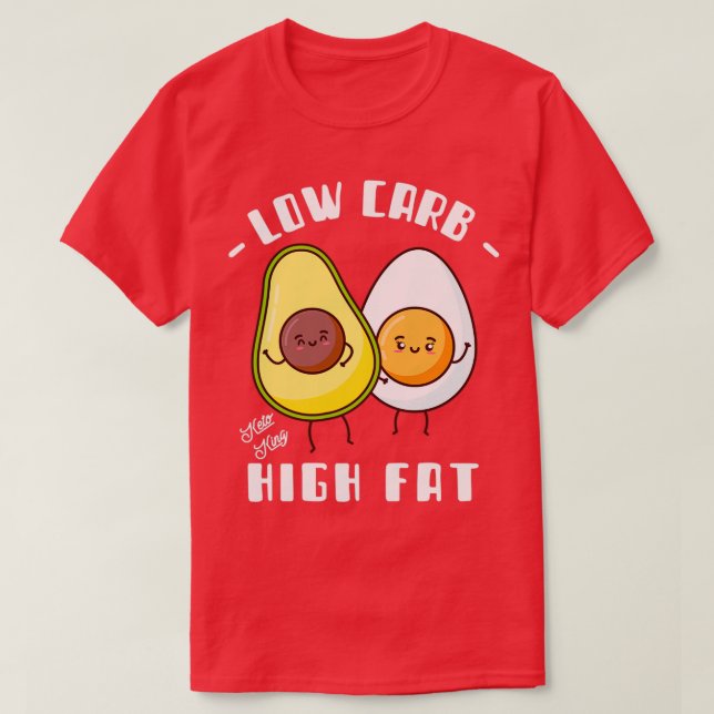 Low Carb Hight Fat Keto King T-Shirt (Design Front)