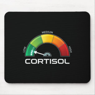 Low Cortisol Funny Stress Metre Mental Health Awar Mouse Pad