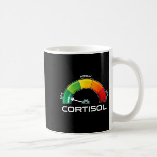 Low cortisol funny stress metre mental healthLow c Coffee Mug