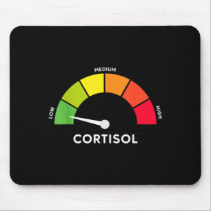 Low cortisol levels meme mouse pad