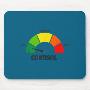 Low cortisol levels v meme mouse pad