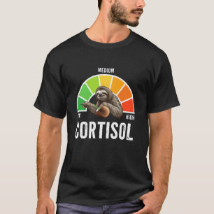Low Cortisol Levels v Meme Stress Metre Relaxed Sl T-Shirt