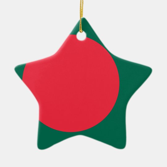 Low Cost! Bangladesh Flag Ceramic Ornament