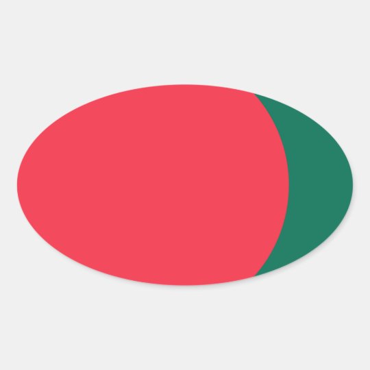 Low Cost! Bangladesh Flag Oval Sticker