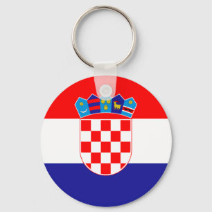 Low Cost! Croatian Flag Key Ring