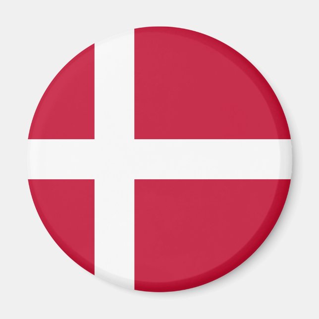Low Cost! Denmark Flag Magnet (Front)