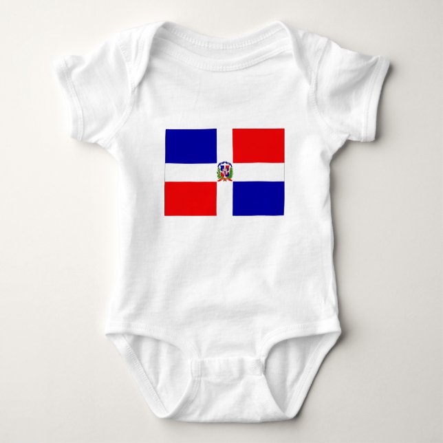 Low Cost! Dominican Republic Baby Bodysuit (Front)