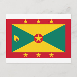 Low Cost! Grenada Flag Postcard