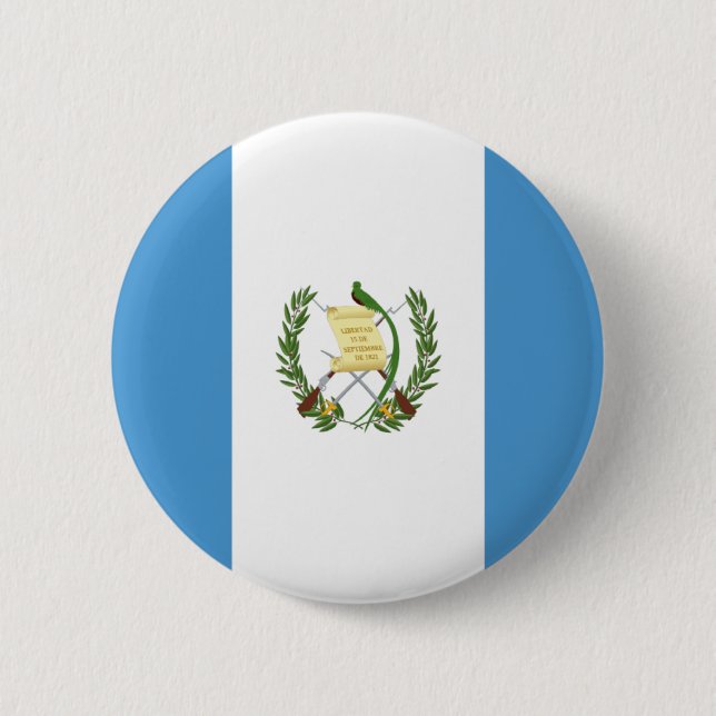 Low Cost! Guatemala Flag 6 Cm Round Badge (Front)