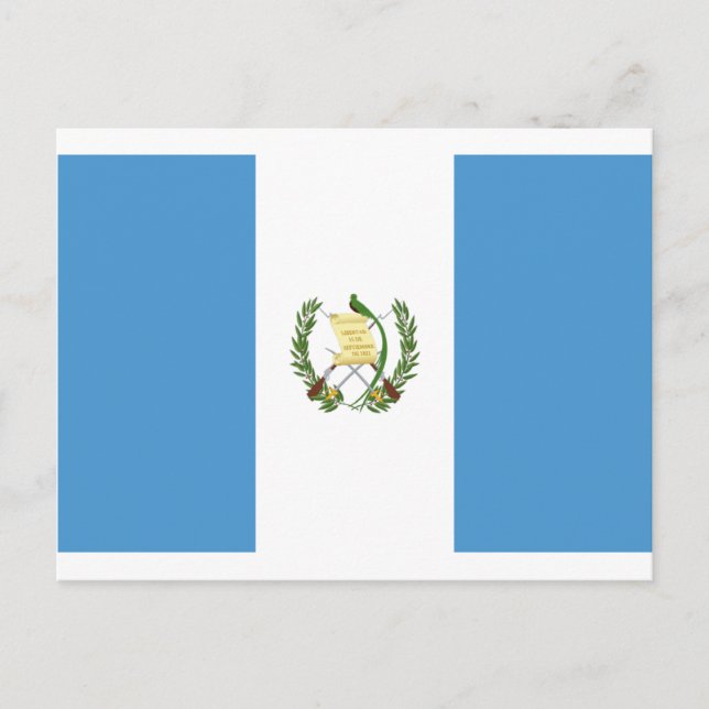 Low Cost! Guatemala Flag Postcard (Front)