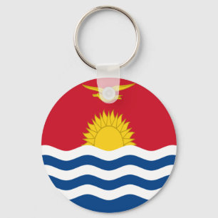 Low Cost! Kiribati Flag Key Ring
