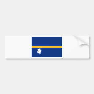 Low Cost! Nauru Flag Bumper Sticker