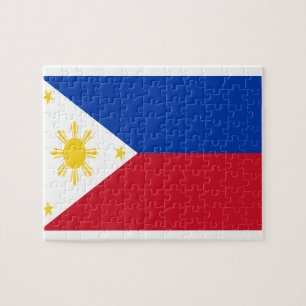 Low Cost! Philippines Flag Jigsaw Puzzle
