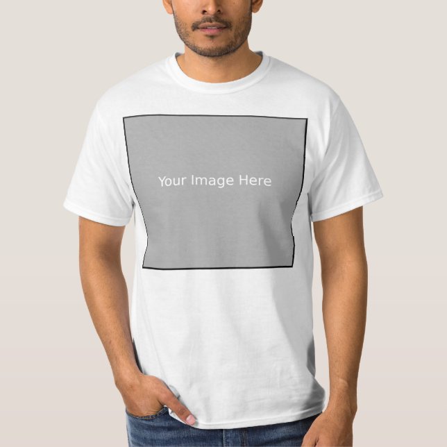 Low Cost Template For Your Picture On A  T Shirt (Front)