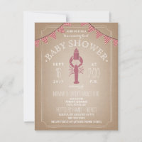 Low Country Boil Cardstock Girl Baby Shower Bottle