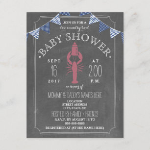Low Country Boil Co Ed Baby Shower Invitation