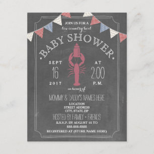 Low Country Boil Co Ed Unisex Baby Shower - Bottle Invitation