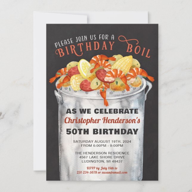 Low Country Boil Invitation (Front)