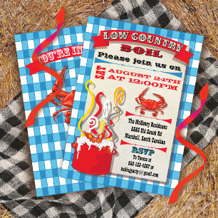 Low Country Boil Party Invitation