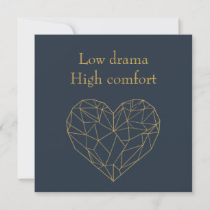 Low Drama High Comfort Holiday Card