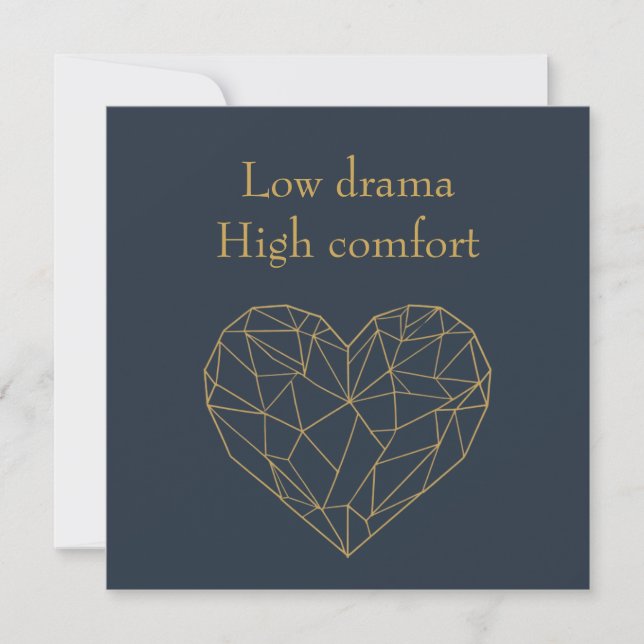 Low Drama High Comfort Holiday Card (Front)