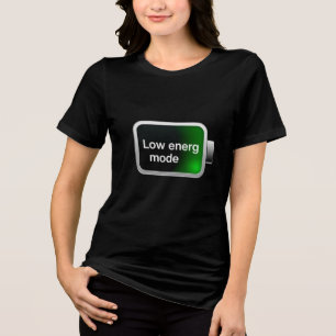 Low Energy Mode Battery Icon Digital Graphic Tri-Blend Shirt