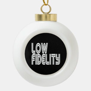 Low Fidelity Ceramic Ball Christmas Ornament