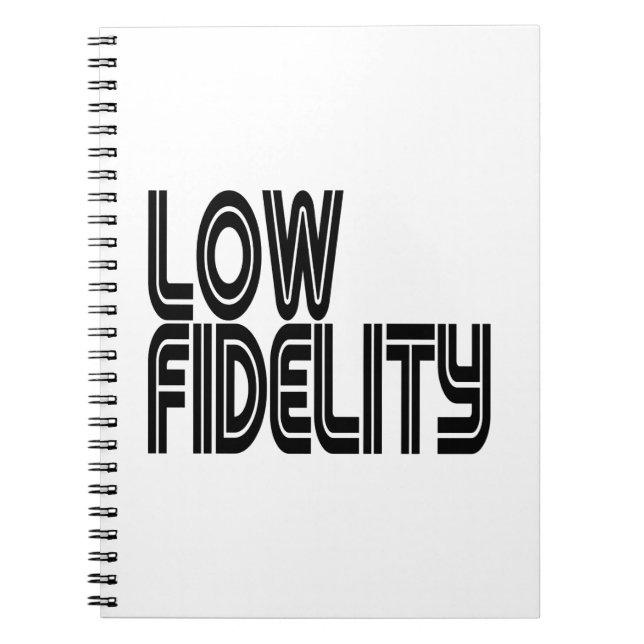 Low Fidelity Notebook (Front)