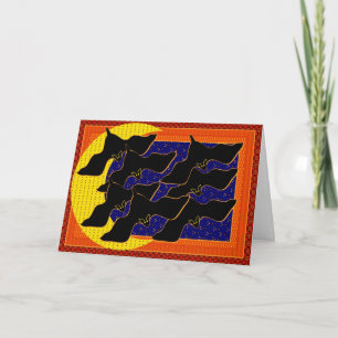 Low flying bats! card