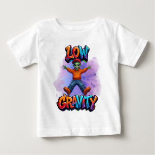 Low Gravity Funny Alien Space Humour Design Baby T-Shirt
