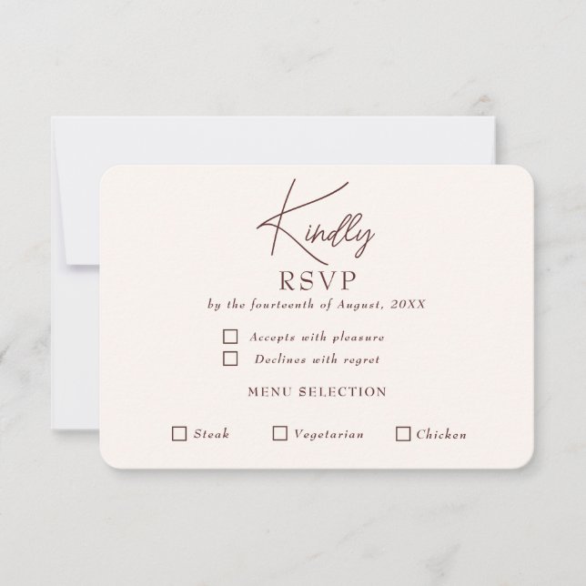 Low Key RSVP Card (Front)
