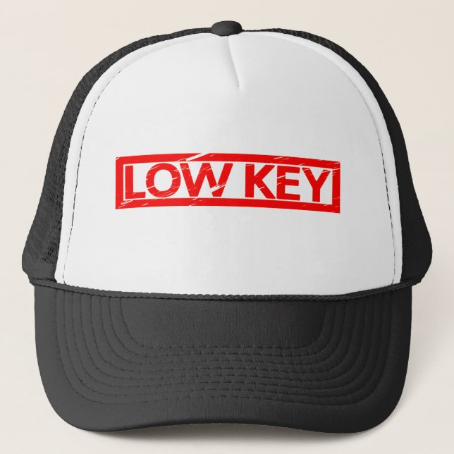 Low Key Stamp Trucker Hat (Front)