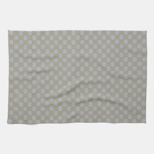 Low-key Woven Gold and Silver Graphic Pattern Tea Towel