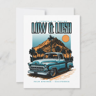 Low & Lush - A Lifestyle In Motion - Vintage Truck Holiday Card