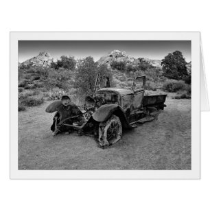 " Low On Petrol - Black & White "