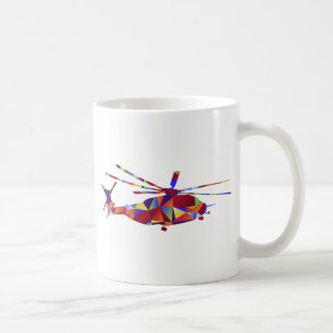 Low Poly Helicopter Icon Coffee Mug