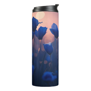 Low Poly Mountain Fantasy Landscape Thermal Tumbler