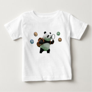 Low Poly Panda Explorer 3D Character Baby T-Shirt