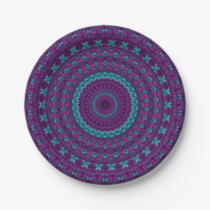 low+poly,purple,violet,turquoise,teal,magenta,kale paper plate