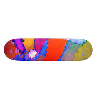 Low poly Red & Blue Skateboards 17¾"