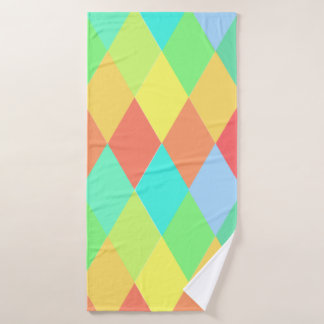 Low poly triangles bath towel