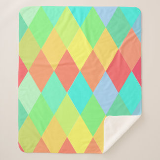 Low poly triangles sherpa blanket