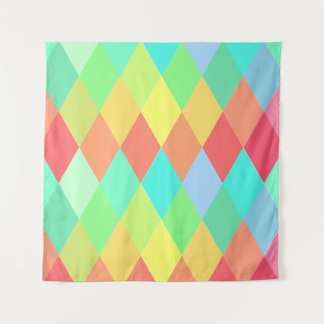 Low poly triangles tapestry (Front)