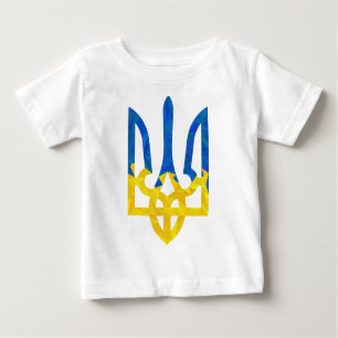 Low polygonal Ukrainian trident Baby T-Shirt