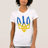 Low polygonal Ukrainian trident T-Shirt