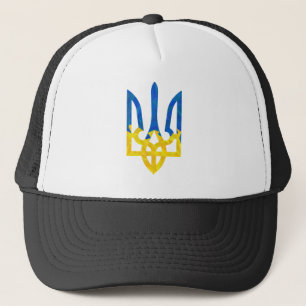 Low polygonal Ukrainian trident Trucker Hat