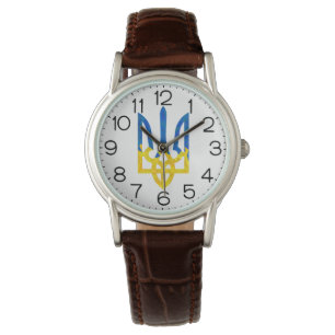 Low polygonal Ukrainian trident Watch