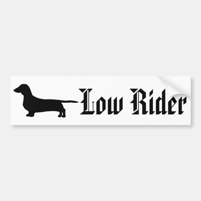 Low Rider Bumper Sticker (Front)
