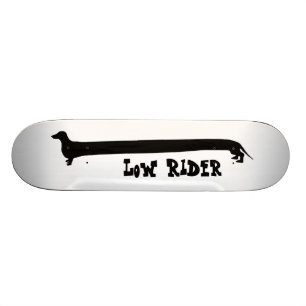 Low Rider Dachshund Skateboard